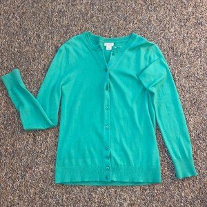 JCrew Green Cardigan - XS